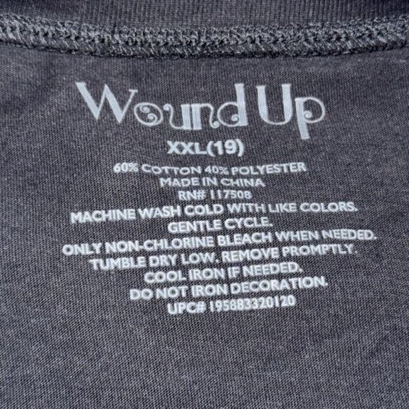 Wound Up Womens Graphic Tee XXL "Im So Busy Today Doing Nothing At Home" Black - Picture 3 of 5